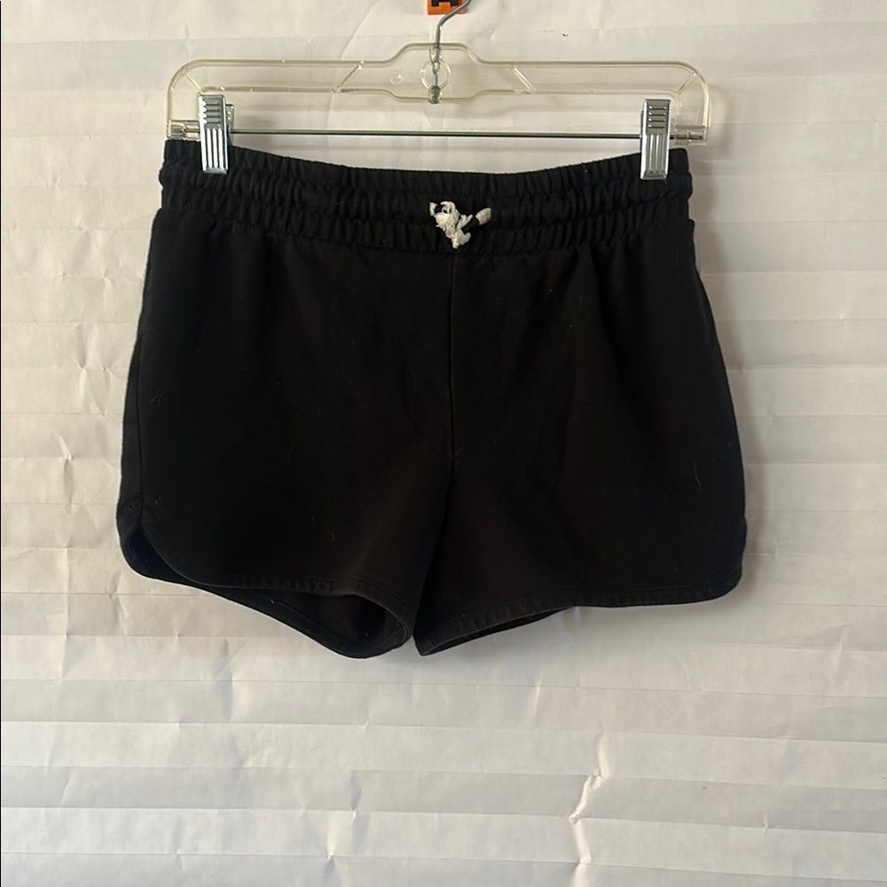 Cat & Jack Girls Black Shorts Size XL Elastic Drawstring Waist Casual Play
